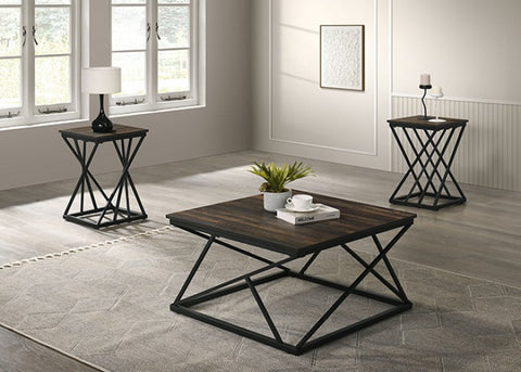 Borup 3 Pc. Table Set Model Fm42902Db-3Pk-End Table By Furniture Of America 