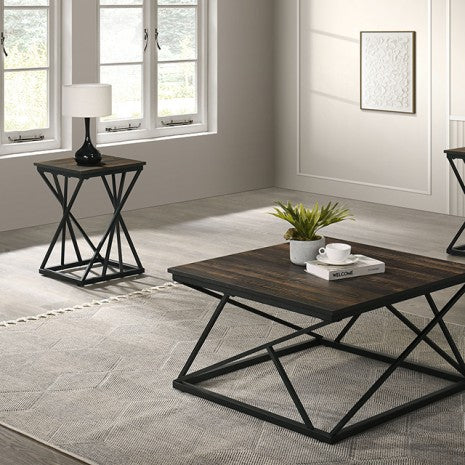 Borup 3 Pc. Table Set Model Fm42902Db-3Pk By Furniture Of America 