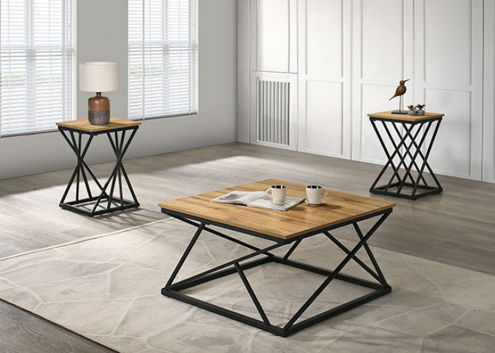 Borup 3 Pc. Table Set Model Fm42902Nt-3Pk By Furniture Of America 