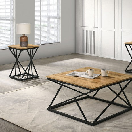 Borup 3 Pc. Table Set Model Fm42902Nt-3Pk By Furniture Of America 