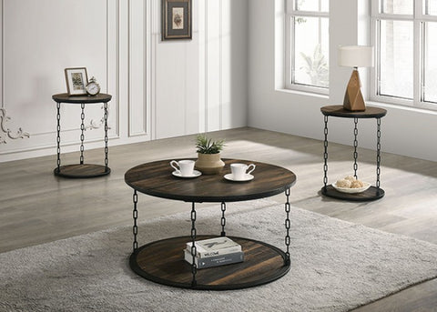 Ophira 3 Pc. Table Set Model Fm42904Db-3Pk-End Table By Furniture Of America 