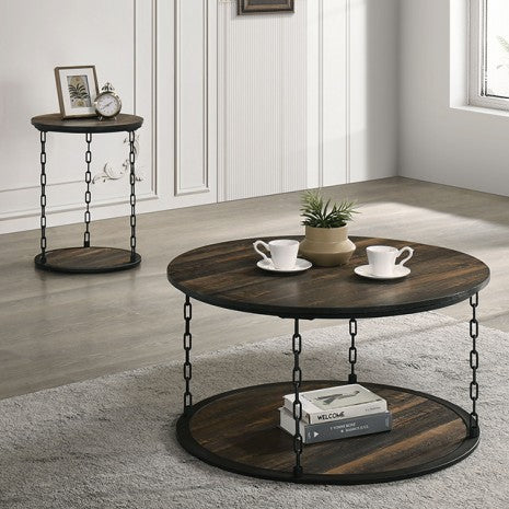 Ophira 3 Pc. Table Set Model Fm42904Db-3Pk-End Table By Furniture Of America 