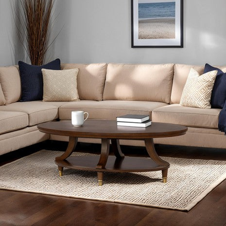 Westerham Oval Cocktail Table Model Fm44001Ch-Co By Furniture Of America 