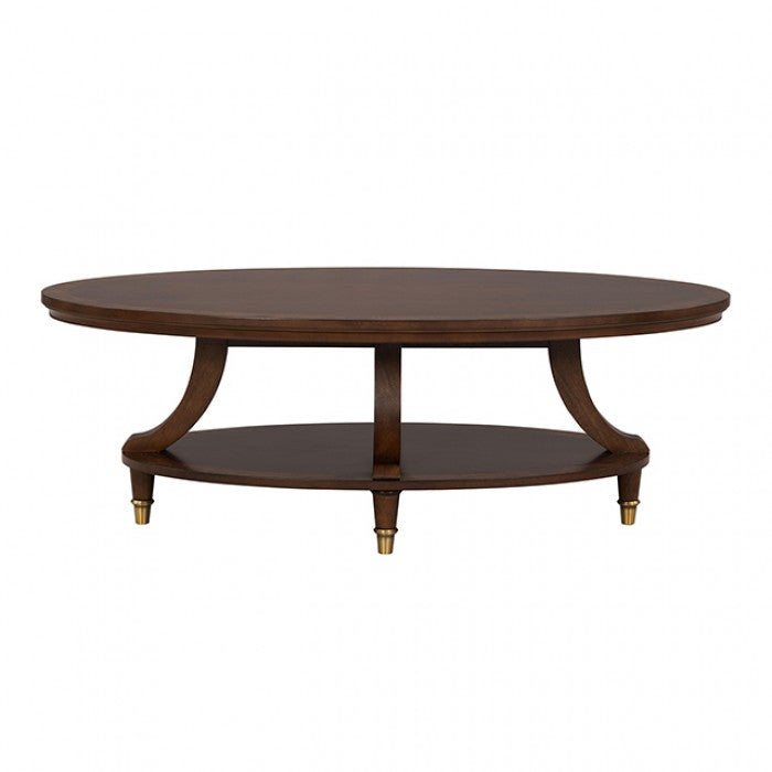 Westerham Oval Cocktail Table Model Fm44001Ch-Co By Furniture Of America 