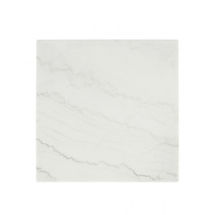 Thisted Square Marble End Table Model Fm44002Wh-Se By Furniture Of America 