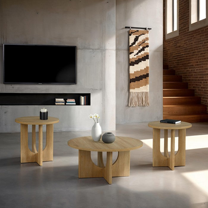 Holen 3 Pc. Table Set Model Fm44003Nt-3Pk By Furniture Of America 