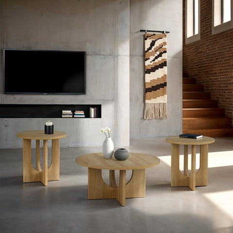 Holen 3 Pc. Table Set Model Fm44003Nt-3Pk By Furniture Of America 
