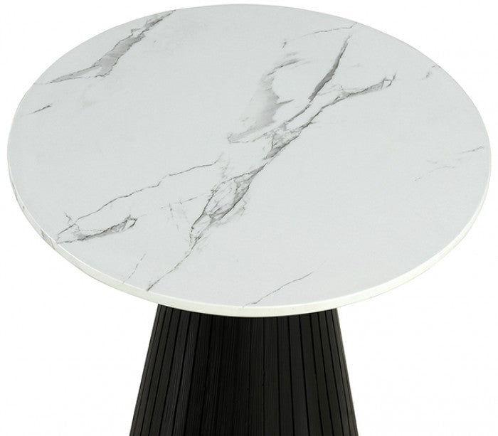 Sindal Round End Table Model Fm44004Bk-Er-Table By Furniture Of America 
