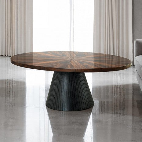 Surdal Oval Coffe Table Model Fm44005Bk-Co-Table By Furniture Of America 