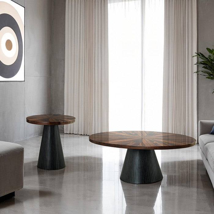 Surdal Oval Coffe Table Model Fm44005Bk-Co-Table By Furniture Of America 
