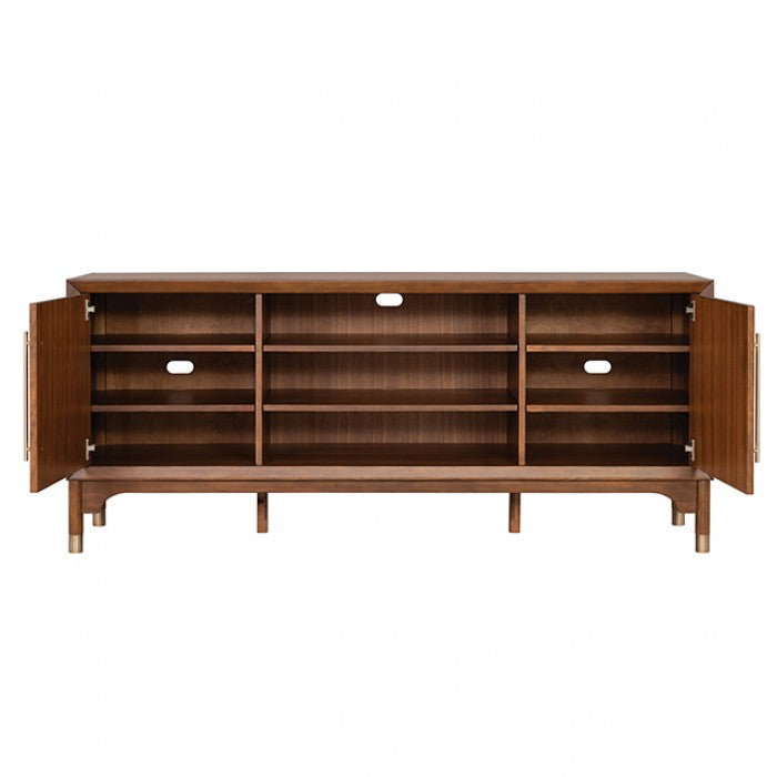 Hepburne 70" Tv Stand Model Fm54000Wn-Tv-70 By Furniture Of America 