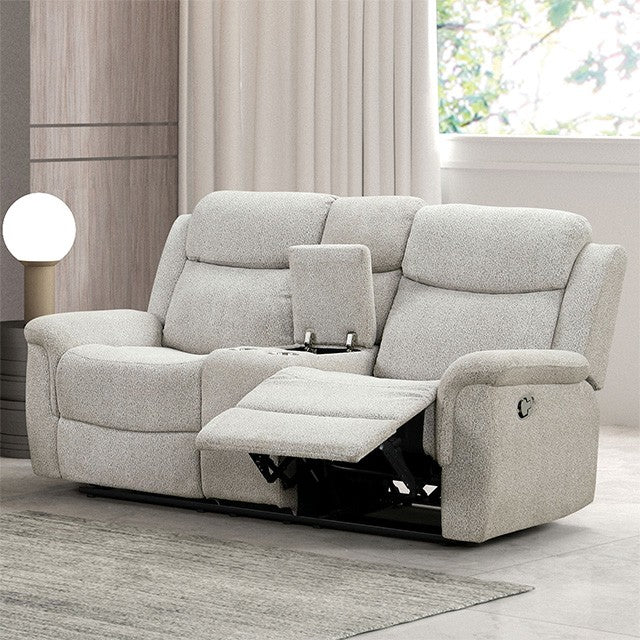 SANDBACH MANUAL RECLINING LOVESEAT WITH CONSOLE