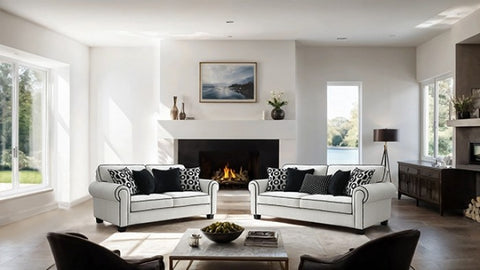 Viviani Loveseat Model Fm61007Wh-Lv By Furniture Of America 