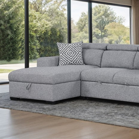 Chatteris Sectional Model Fm64000Gy-Sect-L By Furniture Of America 