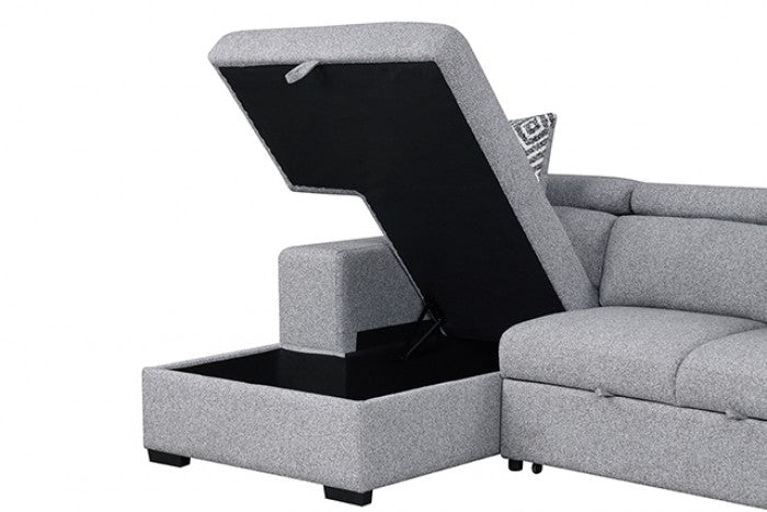 Chatteris Sectional Model Fm64000Gy-Sect-L By Furniture Of America 