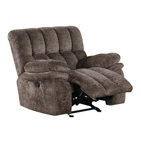Hieronymus Glider Recliner Chair Model Fm64001Db-Ch-M By Furniture Of America 