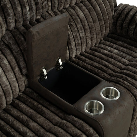 Dionysus Manual Reclining Loveseat Model Fm64003Br-Lv-M By Furniture Of America 