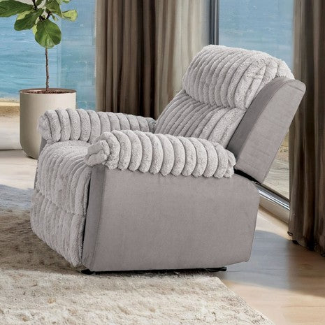 Dionysus Manual Glider Recliner Model Fm64004Gy-Ch-M By Furniture Of America 
