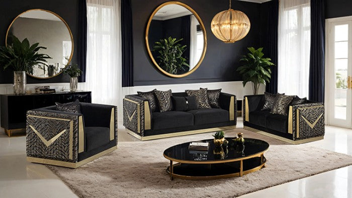Doriphei Sofa Model Fm67000Bk-Sf By Furniture Of America 