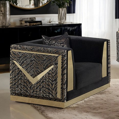 Doriphei Chair Model Fm67000Bk-Ch By Furniture Of America 