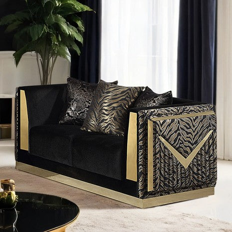Doriphei Loveseat Model Fm67000Bk-Lv By Furniture Of America 