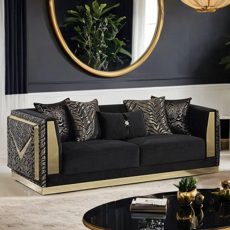 Doriphei Sofa Model Fm67000Bk-Sf By Furniture Of America 