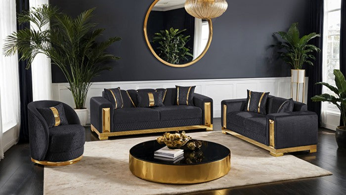 Valdosta Sofa Model Fm67001Bk-Sf By Furniture Of America 
