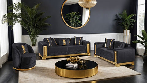 Valdosta Sofa Model Fm67001Bk-Sf By Furniture Of America 