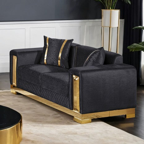 Valdosta Loveseat Model Fm67001Bk-Lv By Furniture Of America 
