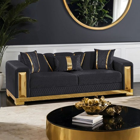 Valdosta Sofa Model Fm67001Bk-Sf By Furniture Of America 