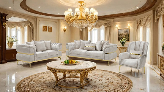 Charlevoix Sofa Model Fm67003Bg-Sf By Furniture Of America 