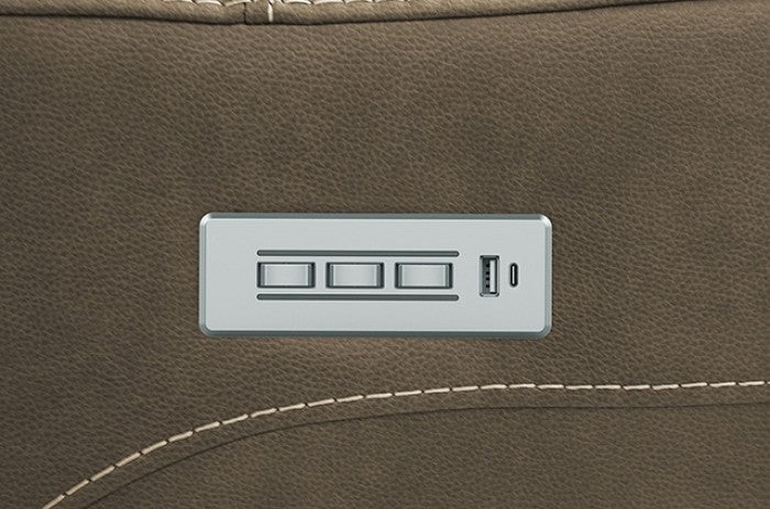 Orpheus Power Sectional Model Fm68100Br-Sect-Pm By Furniture Of America 