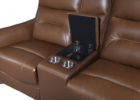 Terentius Power Loveseat Model Fm69006Br-Lv-Pm By Furniture Of America 
