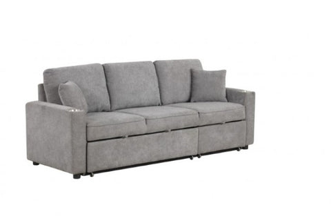 Kendal Sleeper Sofa Sectional Model Fm6965Gy-Sf-Pk By Furniture Of America 