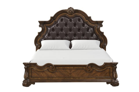 Leovanni Bed Model Fm70003Db-F-Queen Bed By Furniture Of America 