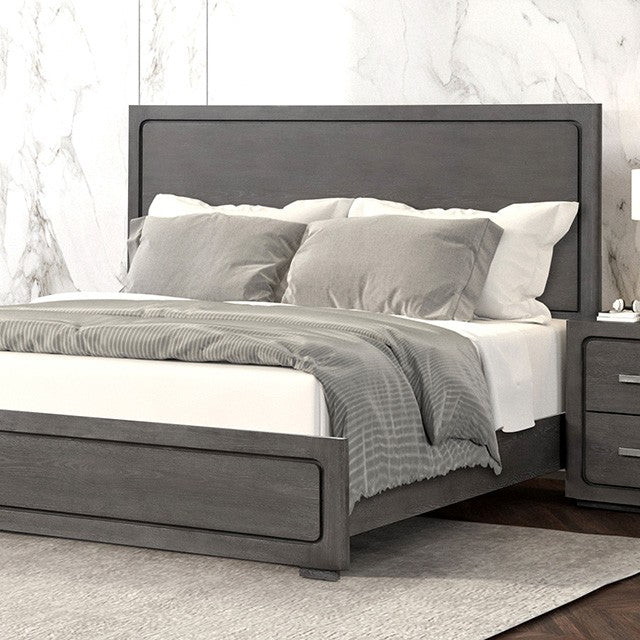 Crowthorne Bed Model Fm70100Gy By Furniture Of America 