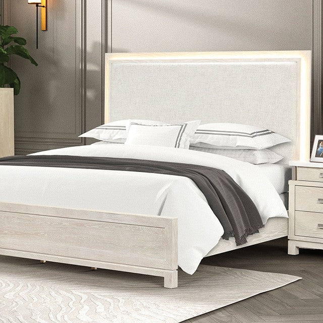 Lafayette Bed Model Fm71501Gy-Queen Bed By Furniture Of America 