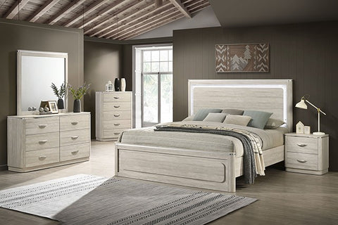 Farsund Bed Model Fm72013Lg-Queen Bed By Furniture Of America 