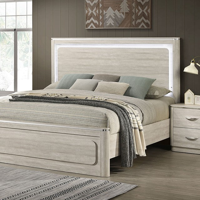 Farsund Bed Model Fm72013Lg-Queen Bed By Furniture Of America 