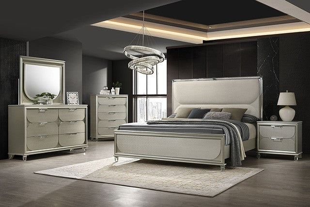 Sheridan Bed Model Fm72080Sv-Queen Bed By Furniture Of America 