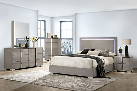 Sinistra Bed Model Fm7211Bg-Queen Bed By Furniture Of America 