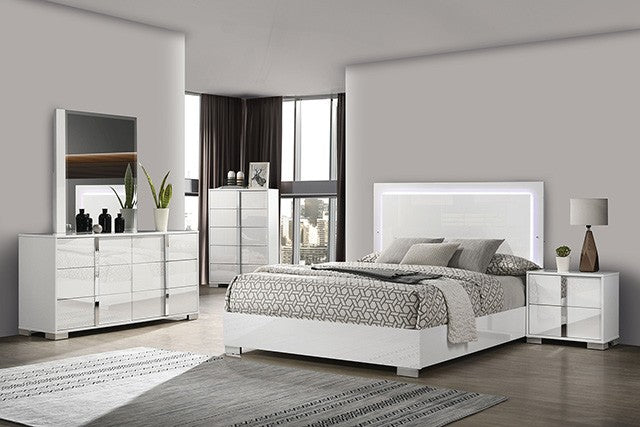 Sinistra Bed Model Fm7211Wh By Furniture Of America 