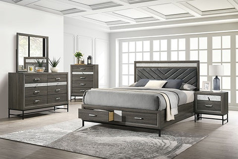 Voleta Bed Model Fm7212Gy By Furniture Of America 