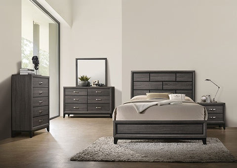 Errico Bed Model Fm7215Gy-Twin Bed By Furniture Of America 