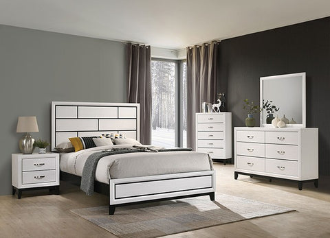 Errico Bed Model Fm7215Wh-E.King Bed By Furniture Of America 