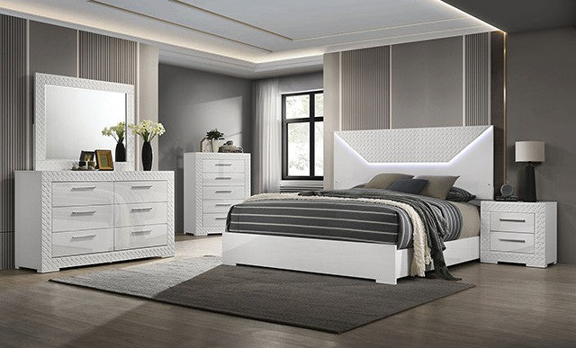Whitby Bed Model Fm7216Wh-Queen Bed By Furniture Of America 