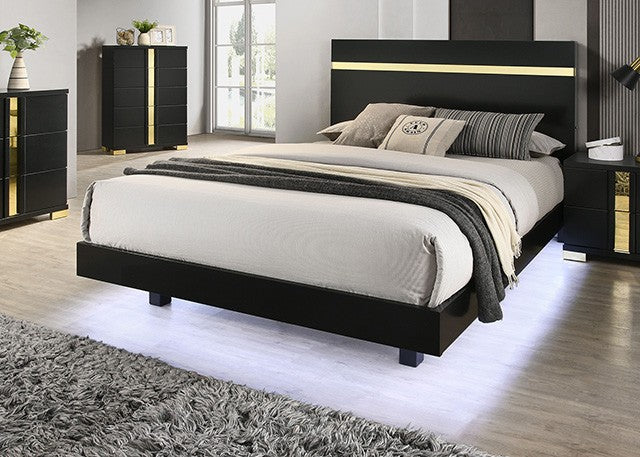Lillestrom Bed Model Fm7217Bk-Twin Bed By Furniture Of America 