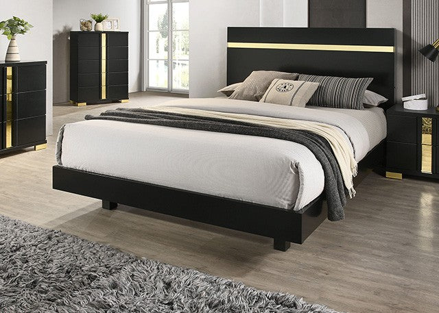 Lillestrom Bed Model Fm7217Bk-Twin Bed By Furniture Of America 