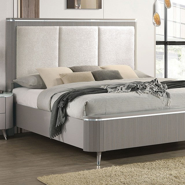 Aldridge Bed Model Fm7243Gy By Furniture Of America 