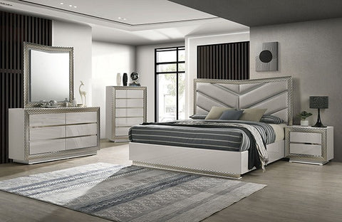 Ventnor Bed Model Fm7251Gy-Queen Bed By Furniture Of America 